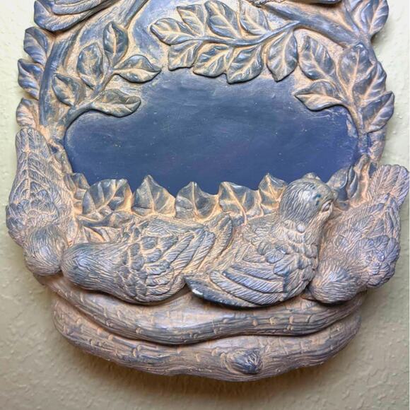 Charming Vintage Birds Wall Pocket Planter - Rustic Wall Vase Decor - Picture 3 of 6